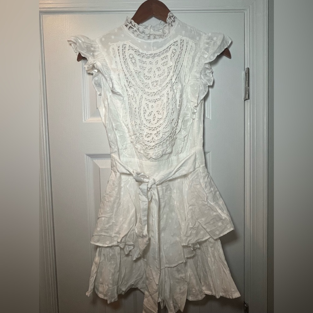 NEW Bridal High Neck White Minidress